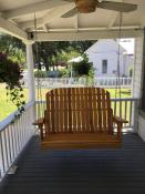 Click to enlarge image One of our Favorite Jobs Ever!  This Swing Hangs on the Front Porch of a Declared Historical Home that also serves as a BNB - Swings - Several styles of Swings and Frames are Available
