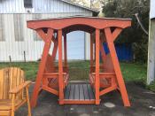 Click to enlarge image Our Double Swing Glider Brings Back Memories of Gramma's Backyard Glider. Ours has Composite Decking on the Floor Board to Add Slip Resistance and Easy Clean Up - A Category All Its' Own - This is a Special Section